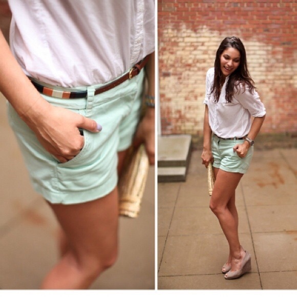 Mint J. CREW Chino Broken In Shorts - Picture 3 of 3
